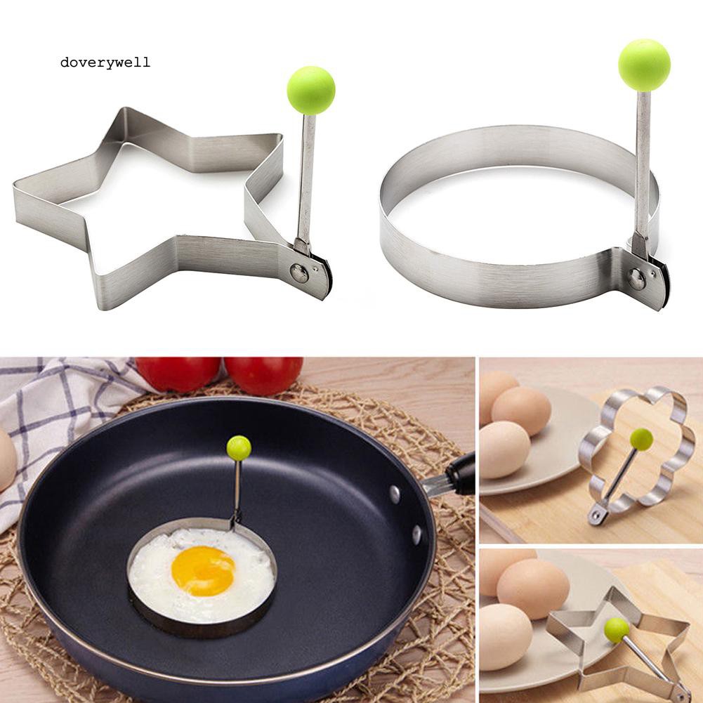 Set 1/4 khuôn họa tiết bằng thép không gỉ dùng làm trứng Omelette