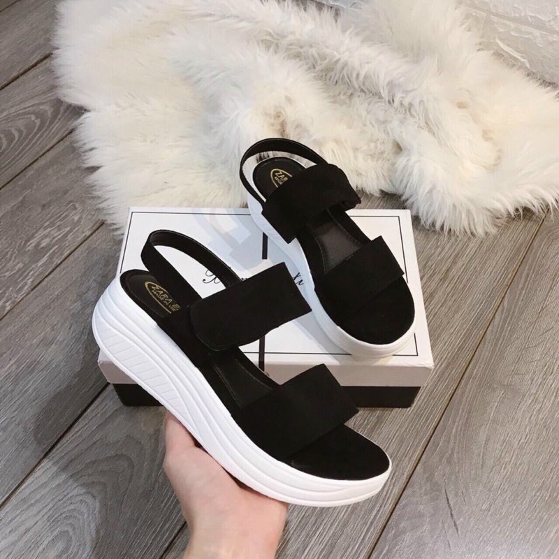 Sandal 2 Quai Nỉ Đế Bánh Mì Siêu Êm Đẹp