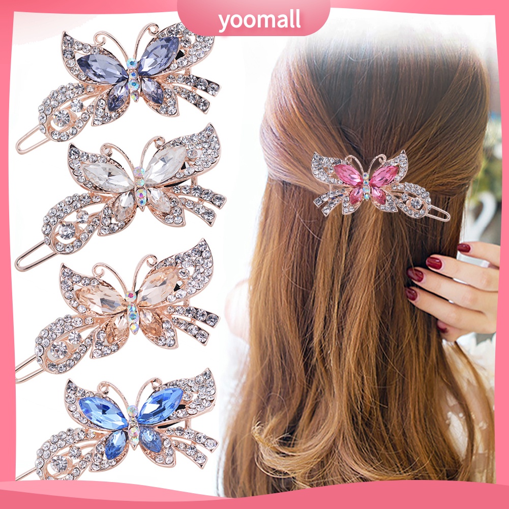 Kẹp Tóc Hình Bướm Đính Đá Thời Trang