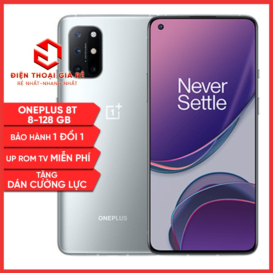 Điện Thoại Oneplus 8T - RAM 8/128GB - [Giá rẻ Hà Nội, BH 3 tháng1 đổi 1 - Tặng dán màn]