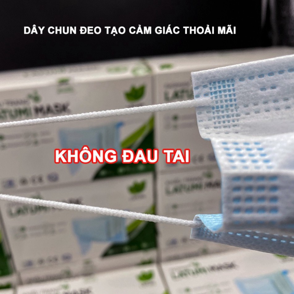 COMBO 4 HỘP Khẩu Trang Y Tế 4 Lớp Kháng Khuẩn LATUMI Mỗi Hộp 50 Chiếc  Có Tác Dụng Phòng Chống Vi khuẩn tien1.shop | BigBuy360 - bigbuy360.vn