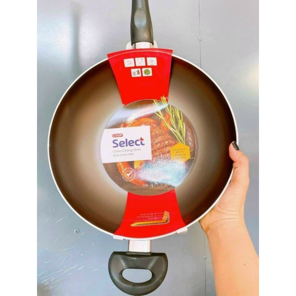 🥓Chảo chống dính sâu lòng 2 cán ngắn dài SELECT  28cm 🥘