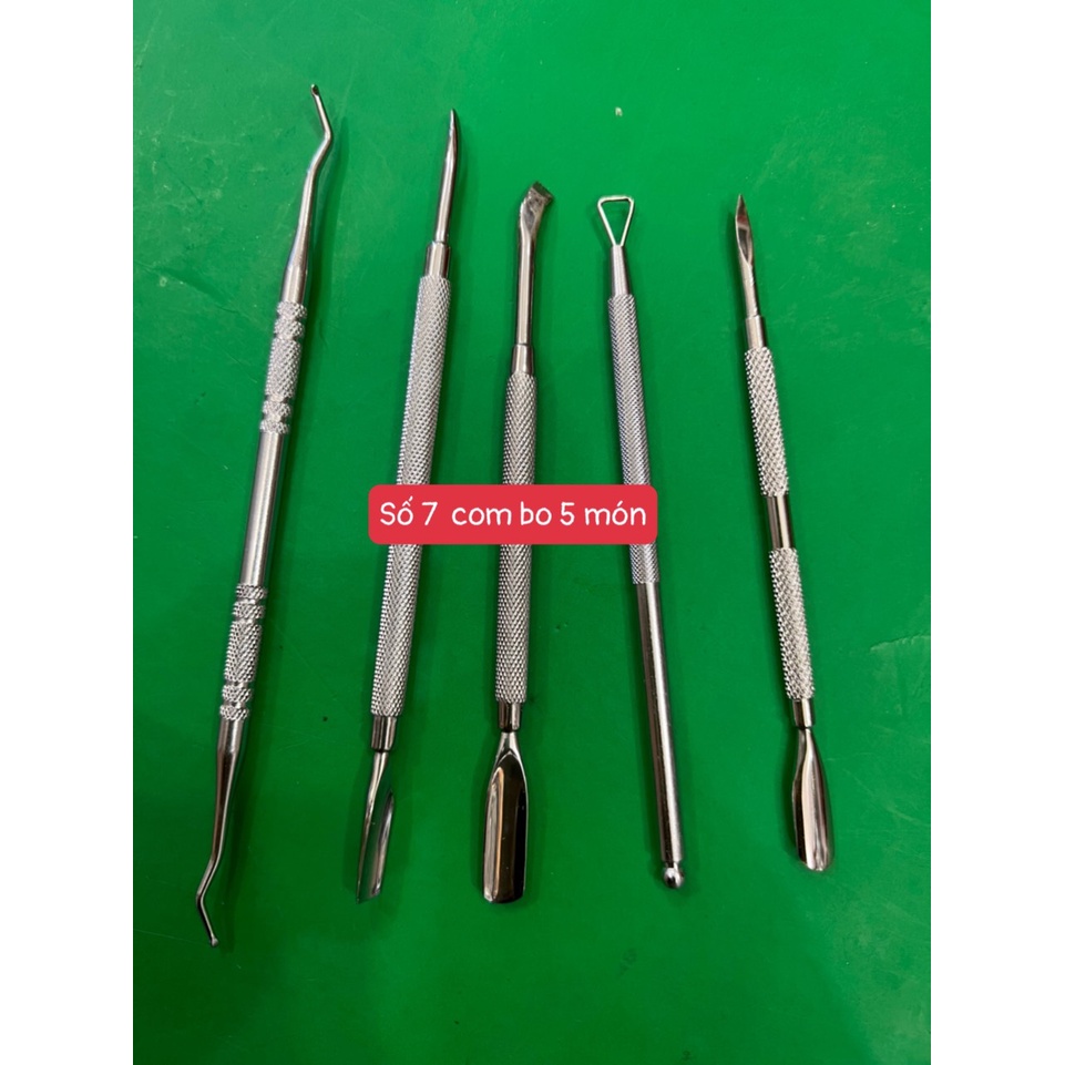 COM BO 5 CÂY SỦI ĐẨY DA MÓC KHÓE INOS  2 ĐẦU ĐỦ LOẠI   CHUYÊN DÙNG CHO SALON NAI -TIỆN LỢI KHI SÀI Ở NHÀ