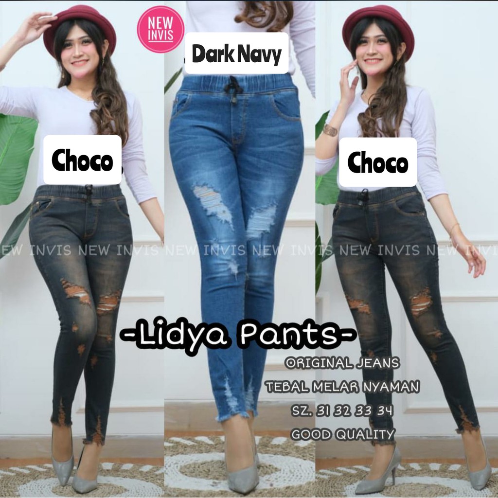 Quần Lidya!! Quần Jean Jegging SOBEK Không Bị Đứt Dây Thừng