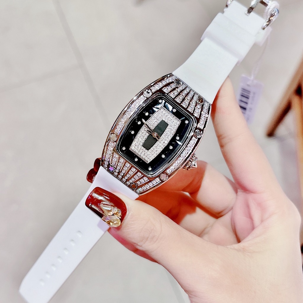 Đồng Hồ Xcer Nữ Silicon Trắng Silver 36mm B0610 Chính Hãng