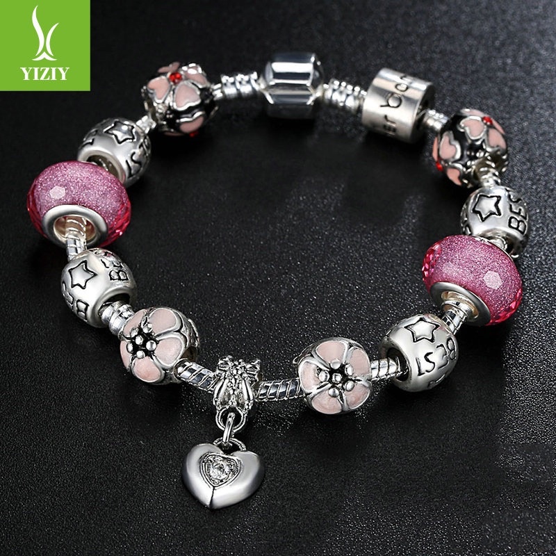 Vòng tay bạc đính đá Charm cao cấp PA1872