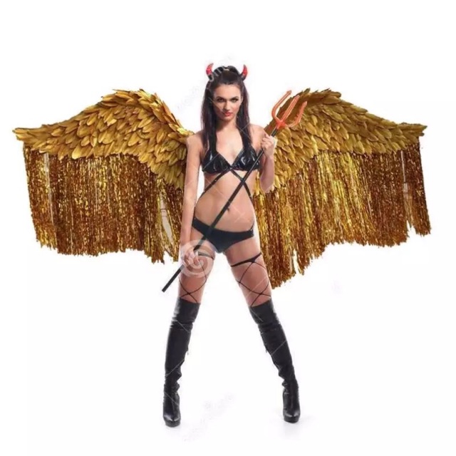 Cánh chim thiên sứ người lớn Cosplay biểu diễn