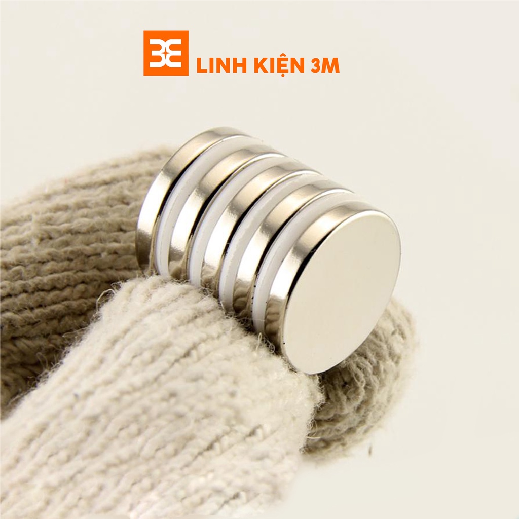 Nam Châm Đất Hiếm Tròn Không Lỗ ( Đủ Loại )