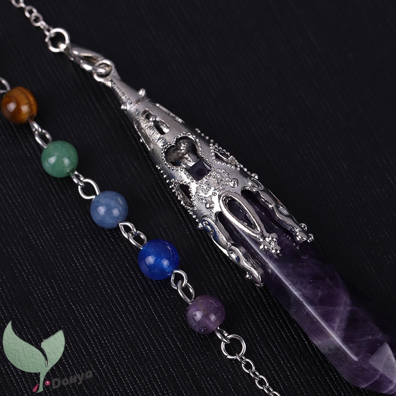 Mặt Dây Chuyền Đá Pha Lê Chakra 6 Mặt