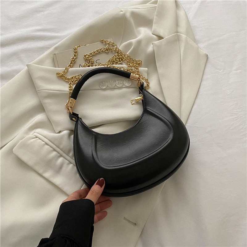 Túi Đeo Vai Thời Trang Mùa Hè 2022 Phối Dây Xích Sành Điệu Cho Nữ