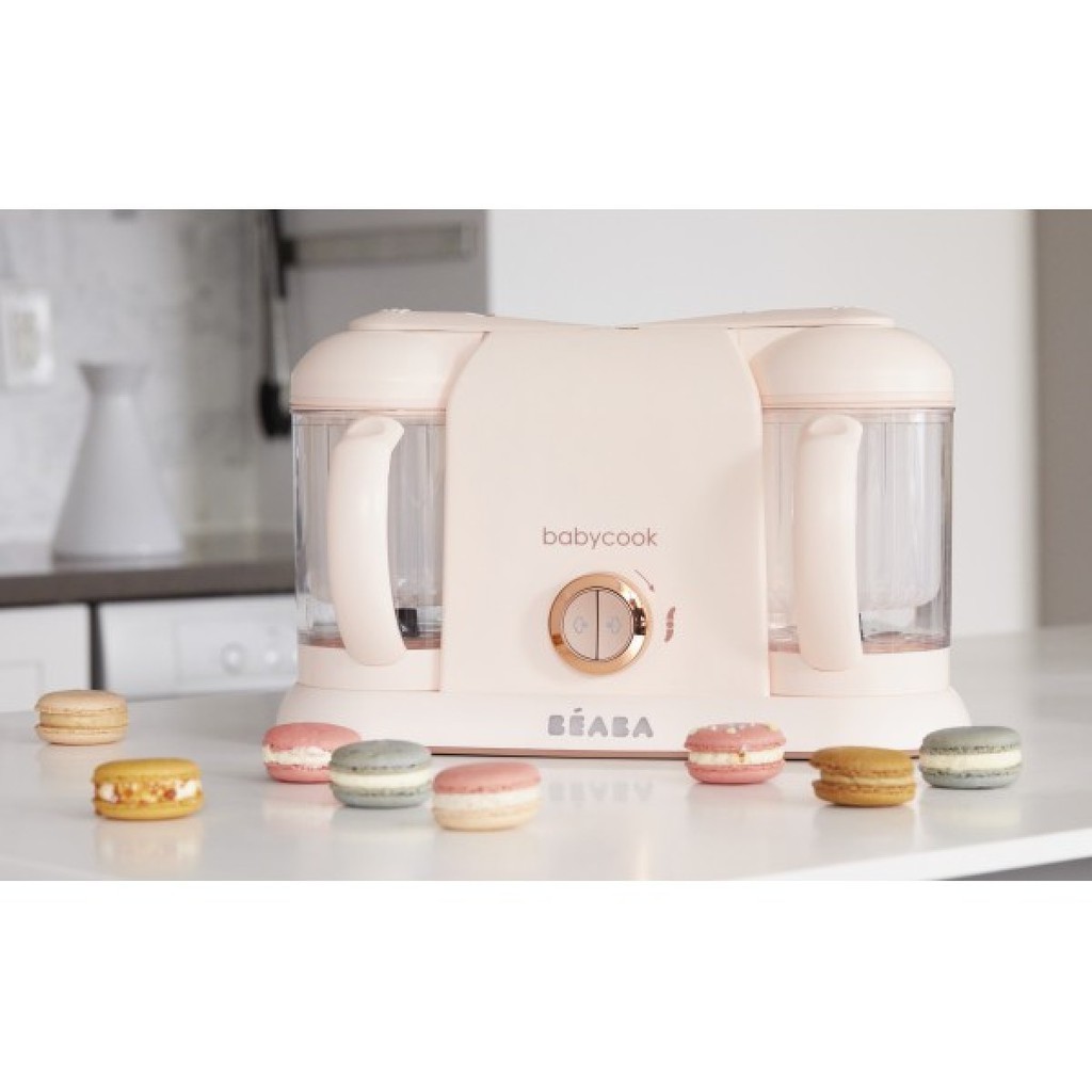 Máy hấp xay đôi Babycook Plus Hồng Gold Beaba