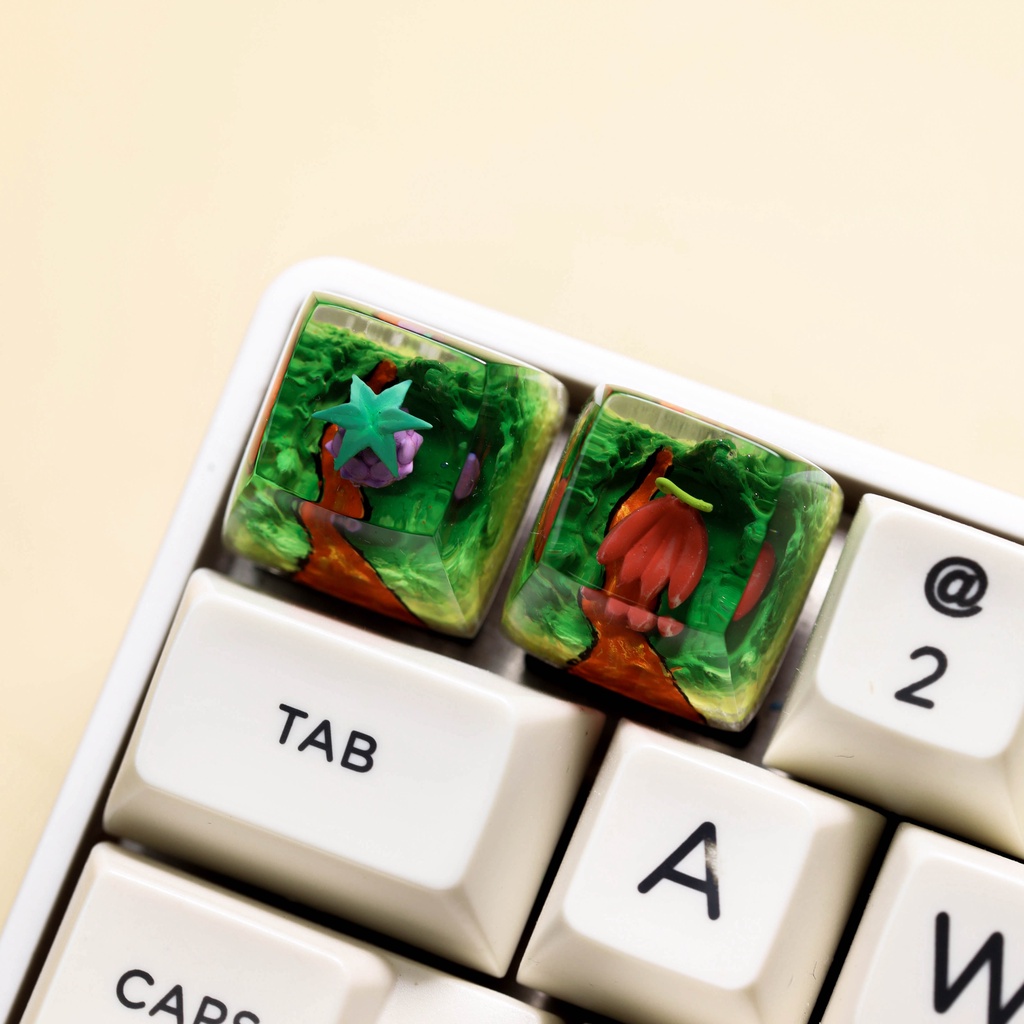 Keycap trái ác quỷ, nút bàn phím one piece, keycap lẻ cho bàn phím cơ