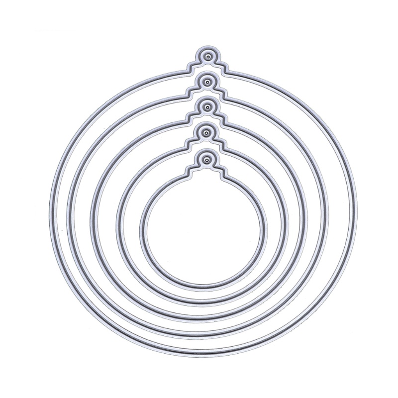 Khuôn Cắt Giấy Làm Từ Kim Loại Hình Mặt Dây Chuyền Trang Trí Scrapbook