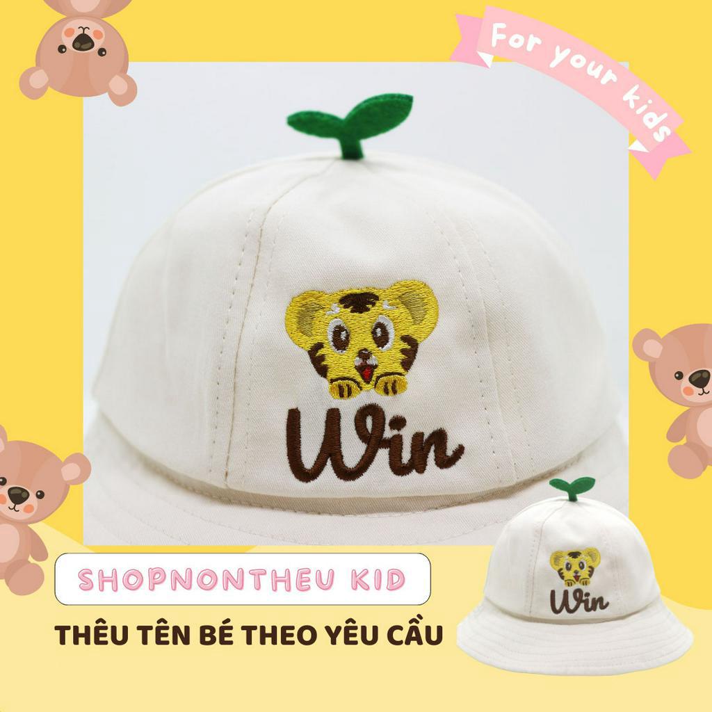 Mũ vành tròn bucket mầm cây dễ thương 1-2 tuổi  và 2-4 tuổi -Shopnontheu