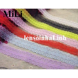1m ruy băng ren màu kiểu 2 bản 3cm