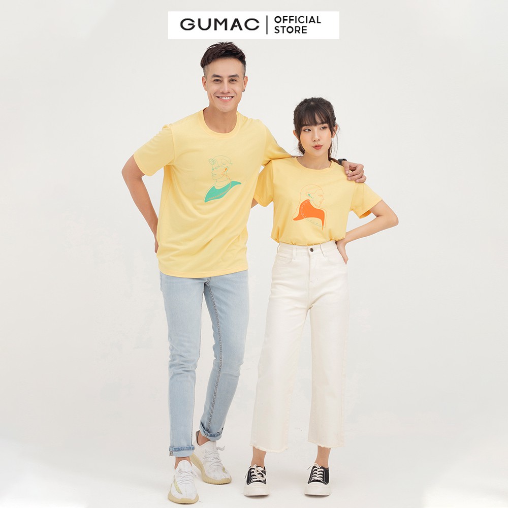[Mã WABRGM11 giảm 10% đơn 250K] Áo thun nữ in cô gái GUMAC couple dễ thương ATB850 | BigBuy360 - bigbuy360.vn