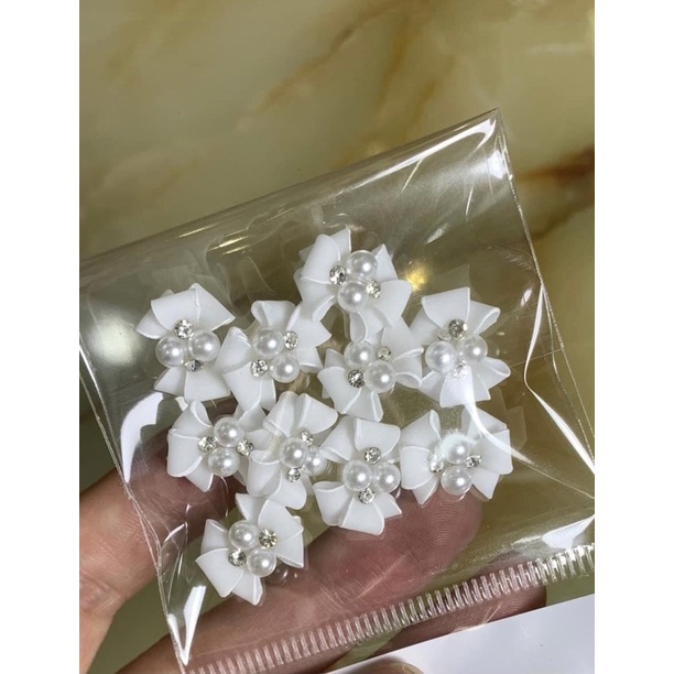 Nơ bột - Nơ mẫu mơi gắn Nail