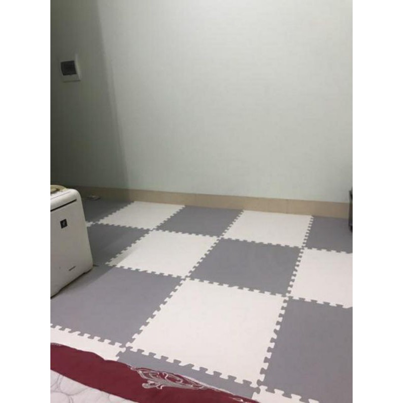 thảm xốp lót sàn nâu, kem, trắng ,xám, đen size 60x60