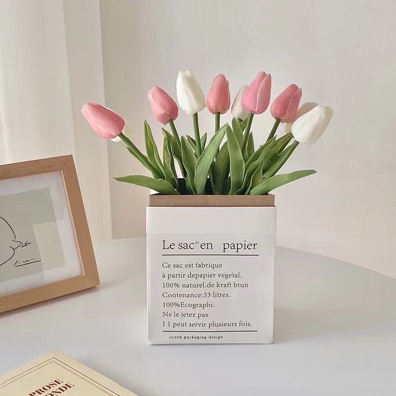 Hoa Tulip Giả Trang Trí Phòng Khách/Chụp Ảnh Tiện Dụng