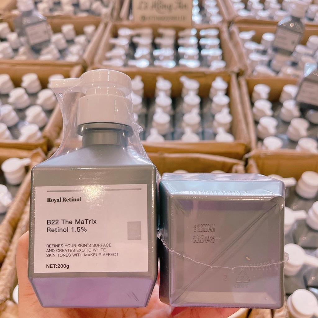 Bộ Sản Phẩm Dưỡng Trắng Da Kem Body Rmon Và Kem Ủ Trắng Royal Retinol B22