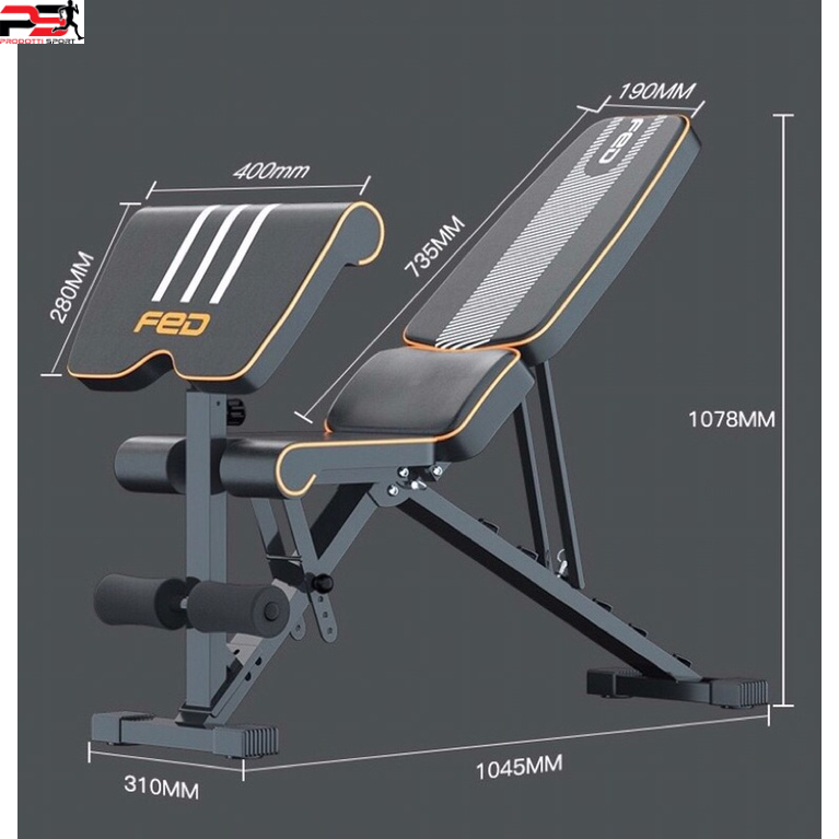 Ghế Tập Tạ Điều Chỉnh Đa Năng FED XM0117 Chịu lực 300kg