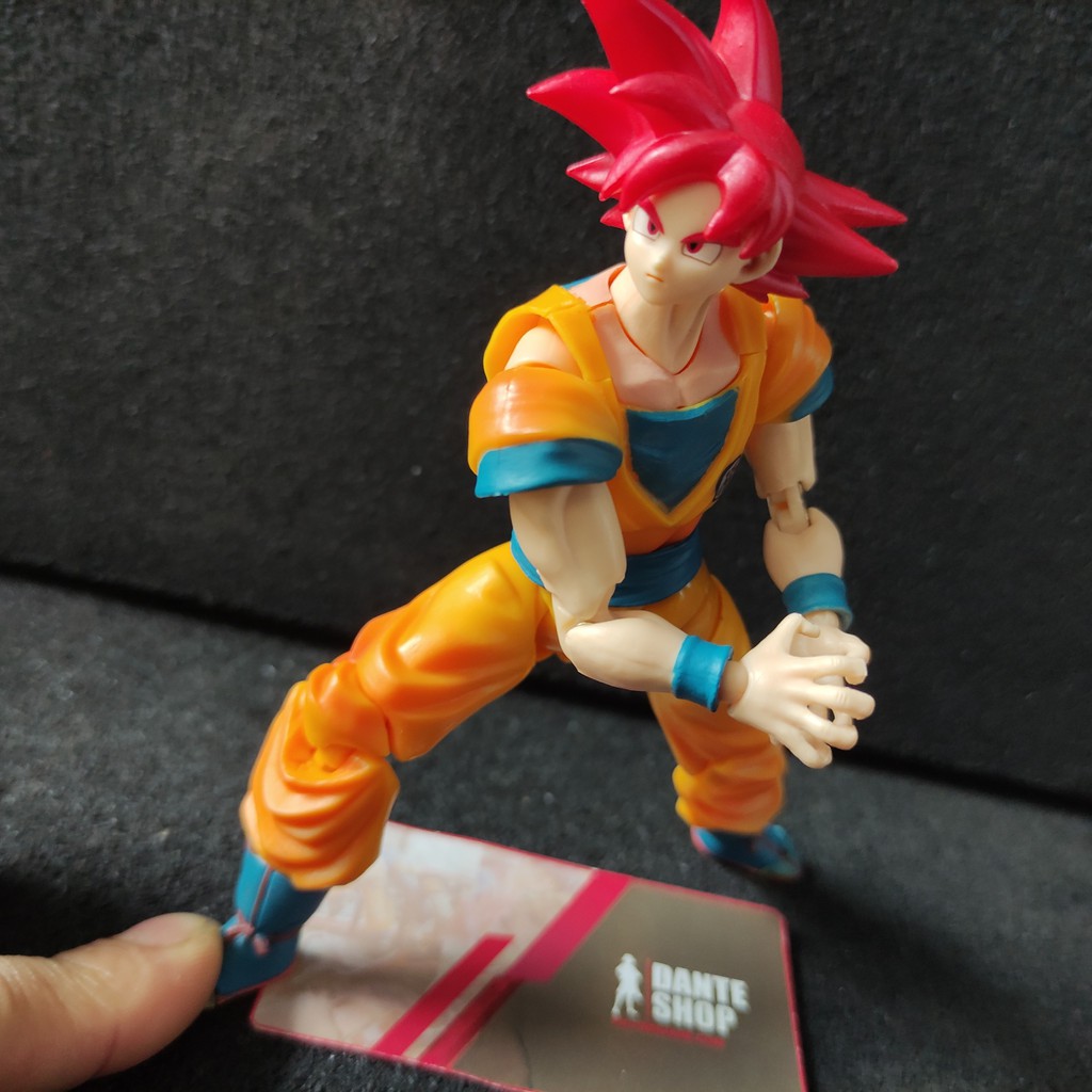 Figmar Dragon Ball Super SHF Goku God, Goku Rose 16cm fullbox