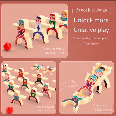 Bộ Đồ Chơi Lắp Ráp Tòa Nhà Jenga Gaoyi Phát Triển Trí Thông Minh Cho Bé 3-6 Tuổi