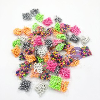 Set of 500 round plastic balls (50 pieces / 1 pack)