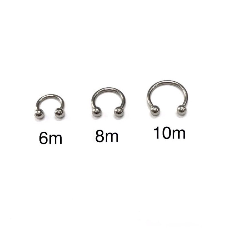 Khuyên Mũi, Vành Tai Chữ U Unisex Phong Cách HipHop