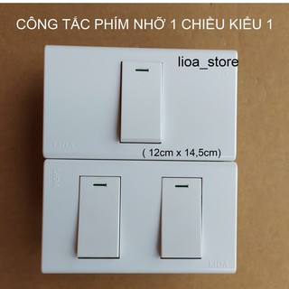 COMBO CÔNG TẮC PHÍM TO CHỮ NHẬT 1 CHIỀU LẮP CHÌM
