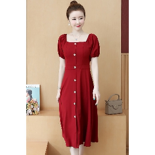Đầm đũi đỏ đô xinh yêu |đầm dáng xòe
