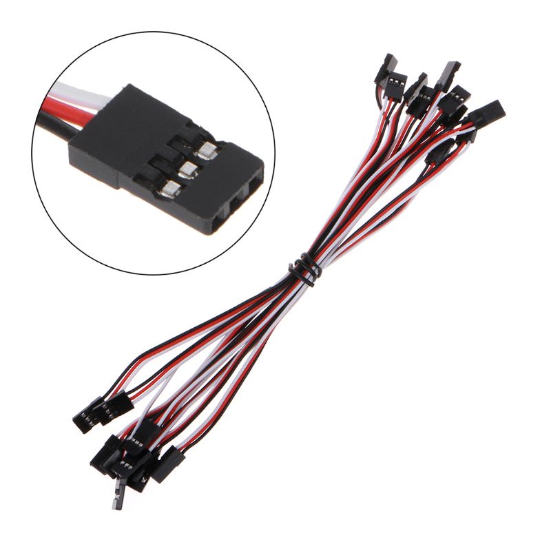 Set 10 Dây Cáp Nối Dài 10cm Cho Động Cơ Servo Của Máy Bay Điều Khiển Từ Xa