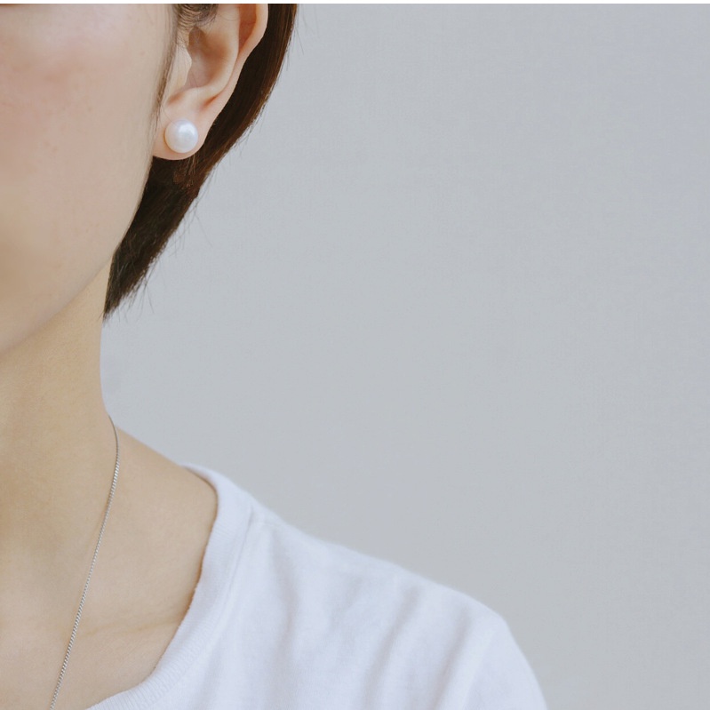 Khuyên Tai Hạt Ngọc Trai Đơn Giản Thời Trang Cho Nữ