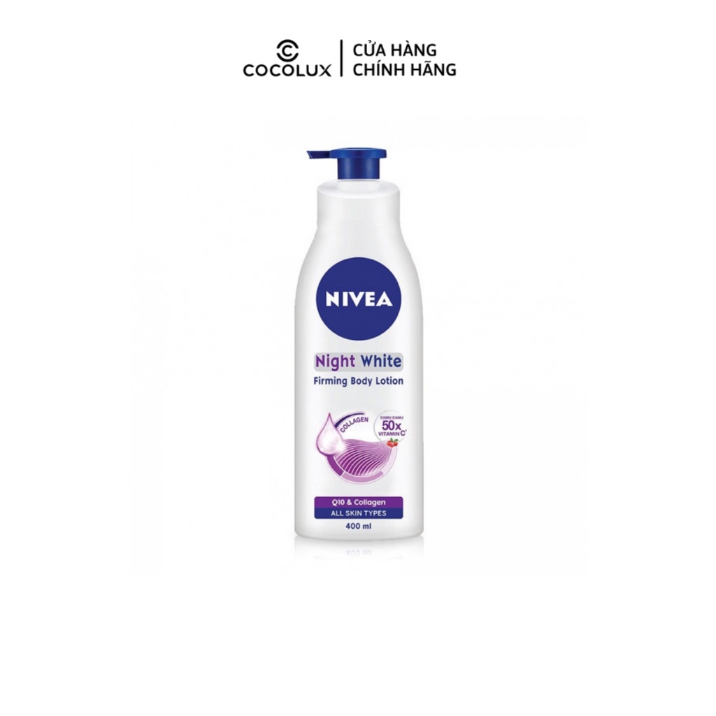 Dưỡng thể Nivea nữ trắng da đêm Collagen [COCOLUX]