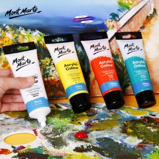 [BÌNH DƯƠNG] Màu Acrylic Studio Mont Marte Dạng Tuýp 75ml