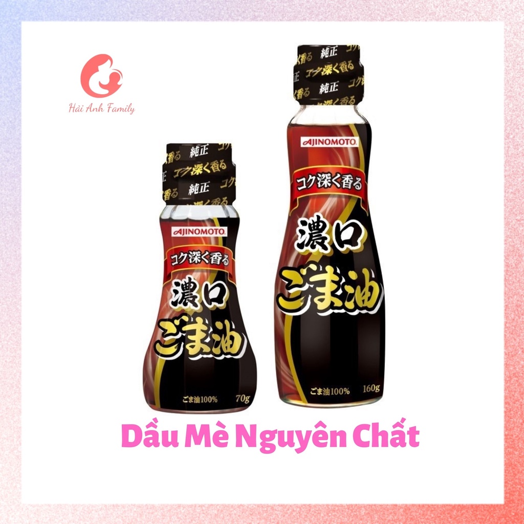 Dầu Mè Ajinomoto Nguyên Chất Nhập Khẩu Nhật Bản 70-160ml