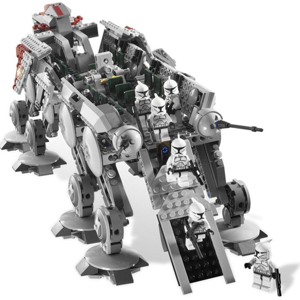 （CÓ SẴN) lắp ráp mô hinh Star Wars KING 81055 Republic Dropship With At-Ot Walker Phi Thuyền Vận Tải Thả Tàu Đi Bộ At-Ot