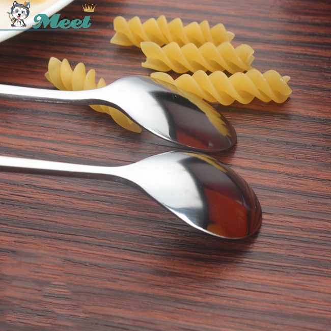 Muỗng Khuấy Bằng Thép Không Gỉ Đầu Tròn Dài 32cm 26cm 20cm Đa Ứng Dụng