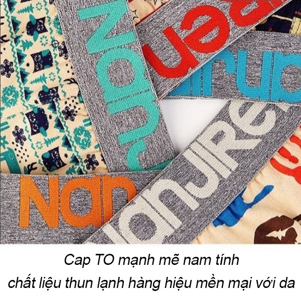 Combo Quần Lót Boxer Nam Vải Cotton Cao Cấp Mềm Mịn Thoáng Khí Kháng Khuẩn Chuẩn Y Tế - MSP L217