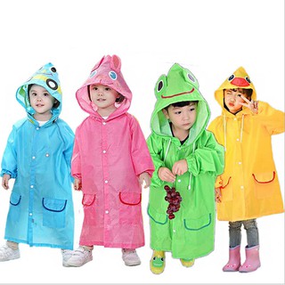 Áo Mưa Trẻ Em, Áo Mưa Cho Bé Trai Bé Gái Hình Thú 2-7 Tuổi