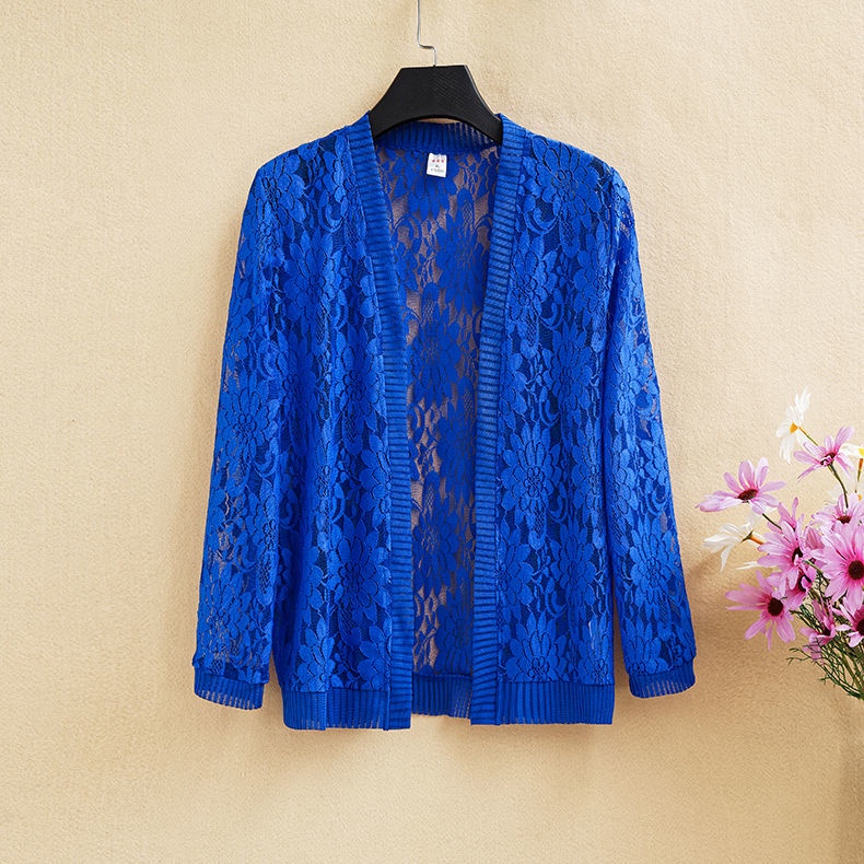 Áo Khoác Cardigan Ren Mỏng Dáng Ngắn Thời Trang Mùa Hè Dành Cho Nữ