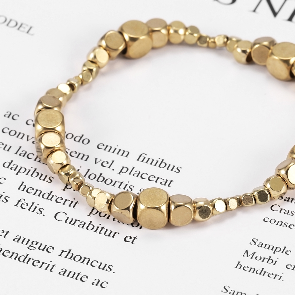 St.kunkka 30-100 cái / túi Hợp kim vàng hạt đệm vuông cho đồ trang sức làm bằng tay