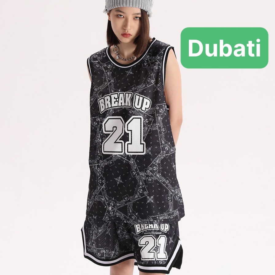 SET ĐỒ BỘ NAM NỮ UNISEX BA LỖ BÓNG RỔ 21 HỌA TIẾT THOÁNG MÁT- DUBATI FASHION