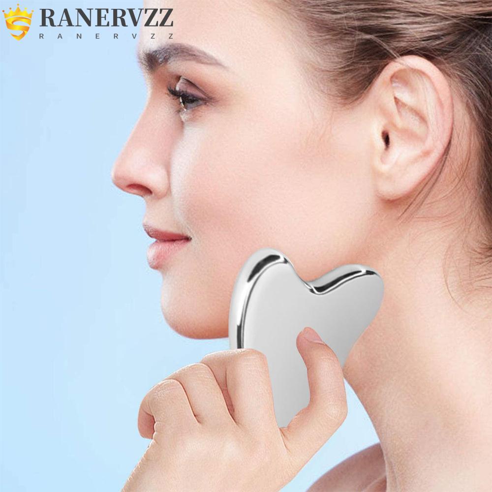 Dụng cụ gua sha mát xa làm đẹp thép không gỉ 304 dành cho da mặt cơ thể vùng mắt và cổ