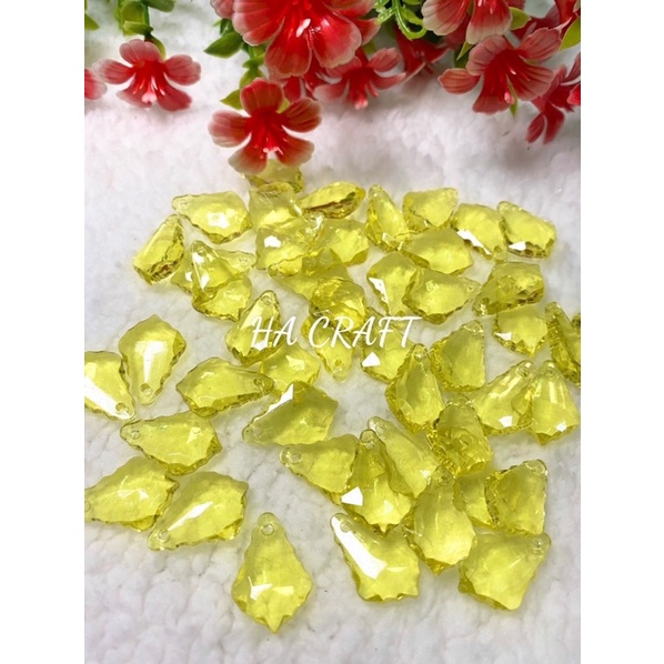 Cánh đá răng cưa, vật liệu làm hoa đá pha lê Handmade