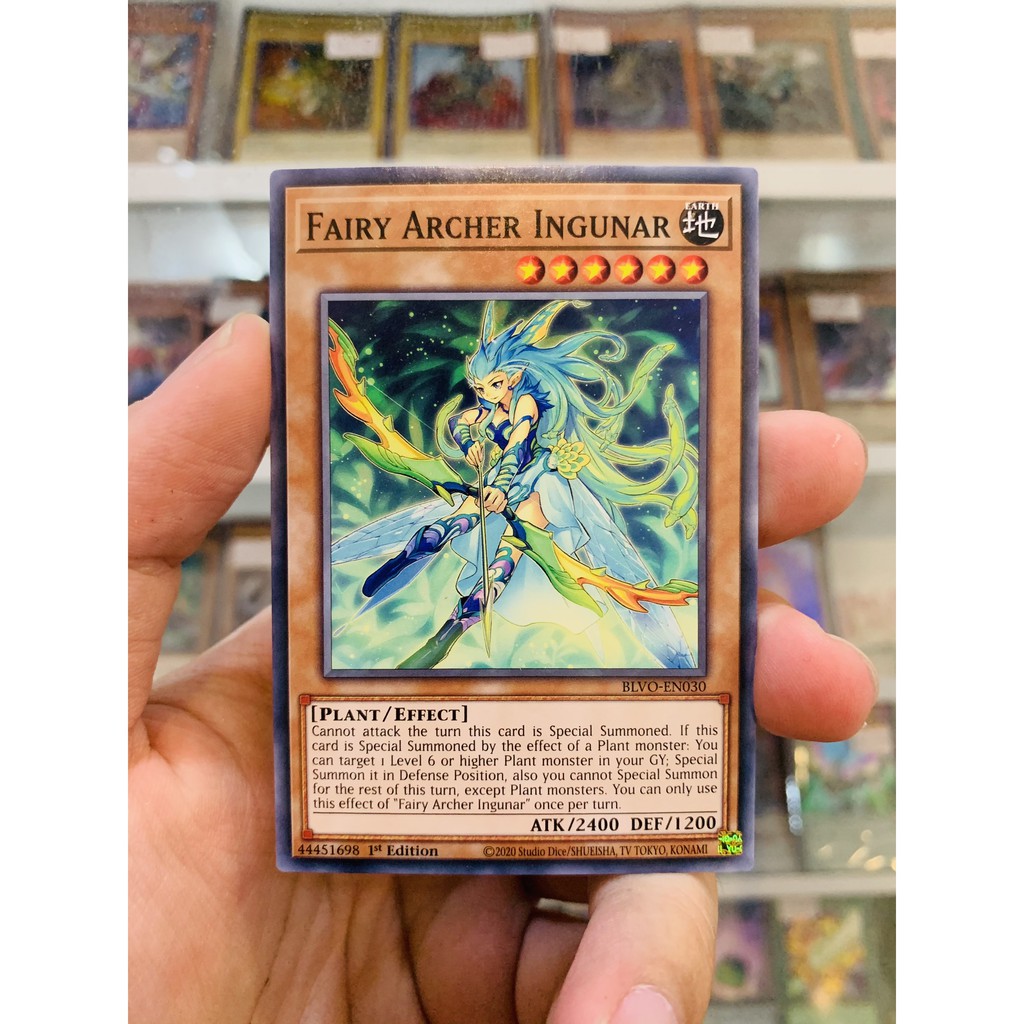 Thẻ Bài YugiOh! Mã BLVO-EN030 - Fairy Archer Ingunar - Common - 1st Edition