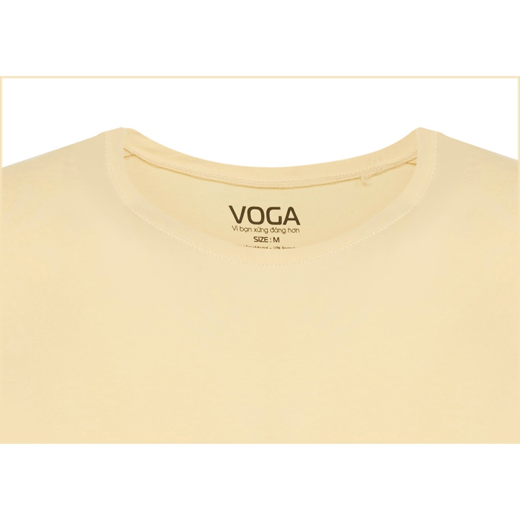 Áo thun nam cổ tròn ngắn tay Voga vải cao cấp Modal