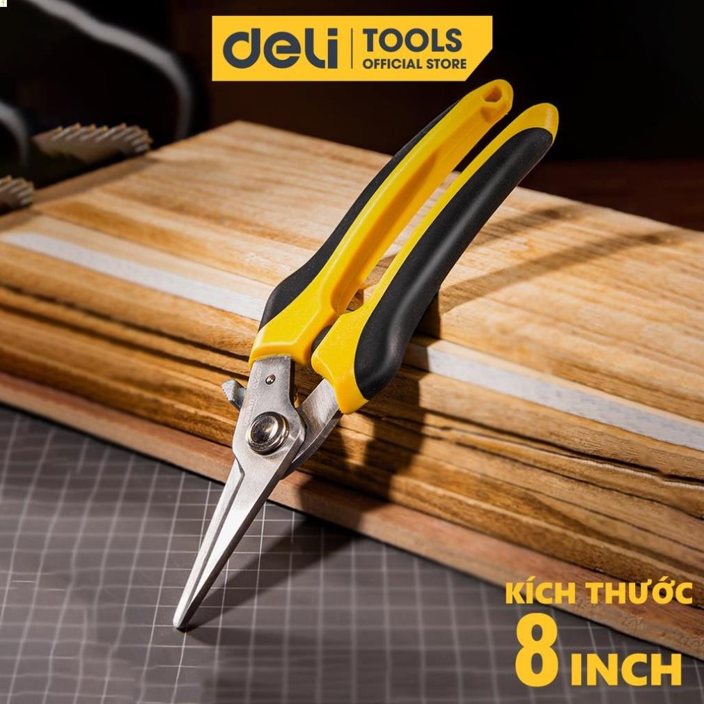 Kìm Cắt Đa Năng Deli Cao Cấp Kích Thước 8inch - Chất Liệu Chống Mòn, Gỉ - Sử Dụng Được Trên Nhiều Vật Liệu - DL2908 .