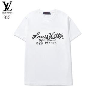 Áo Thun Cotton Tay Ngắn Cổ Tròn Hiệu Louis Vuitton C06733