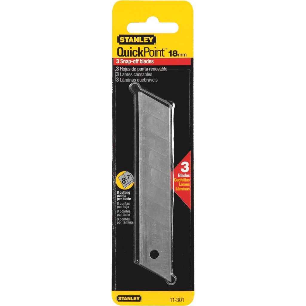 Lưỡi dao rọc giấy 18x110mm Stanley 11-301H (10pcs)